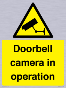 Doorbell camera in operation